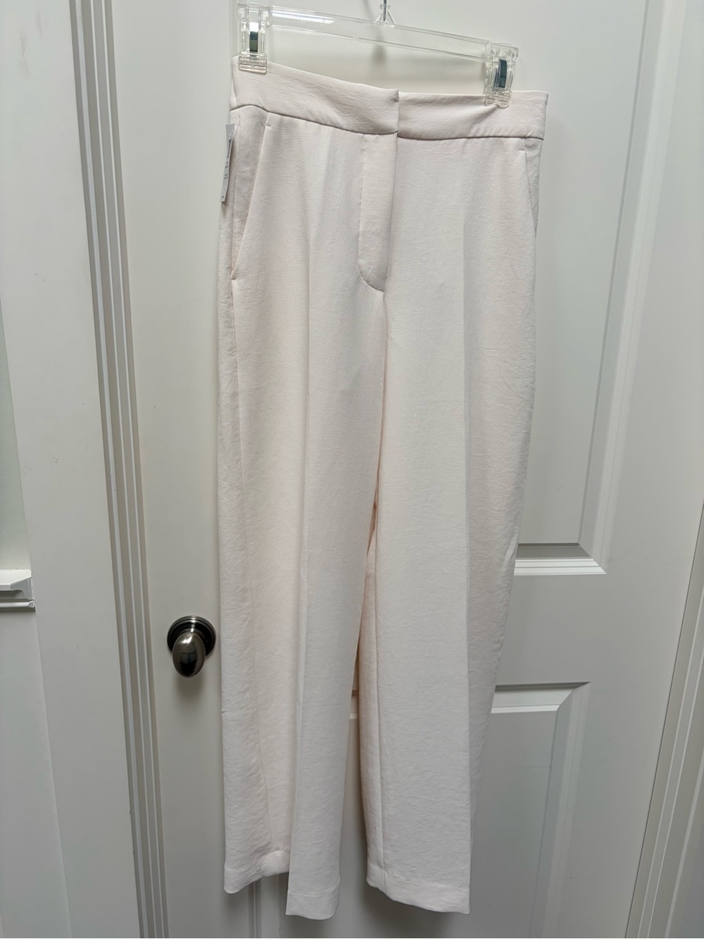 Women’s Cream Wide-Leg Dress Pants